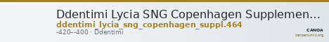 Ddentimi Lycia SNG Copenhagen Supplement 464 — CANOA