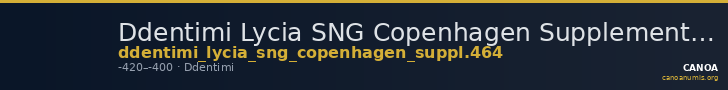 Ddentimi Lycia SNG Copenhagen Supplement 464 — CANOA