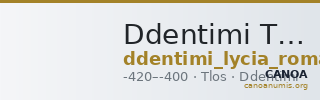 Ddentimi Tlos Roma 46 (2018) 258 — CANOA