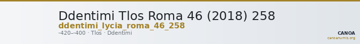 Ddentimi Tlos Roma 46 (2018) 258 — CANOA