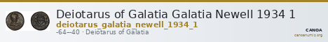 Deiotarus of Galatia Galatia Newell 1934 1 — CANOA