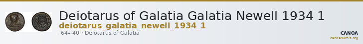Deiotarus of Galatia Galatia Newell 1934 1 — CANOA