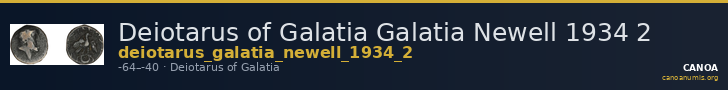 Deiotarus of Galatia Galatia Newell 1934 2 — CANOA