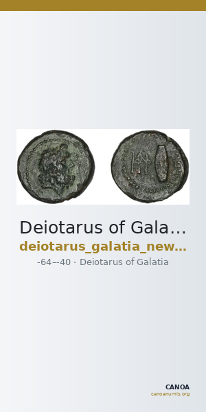 Deiotarus of Galatia Galatia Newell 1934 3 — CANOA