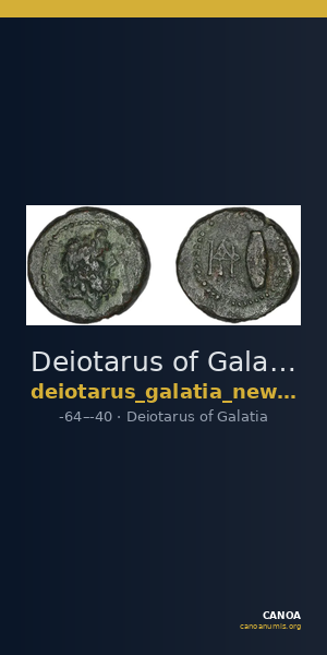 Deiotarus of Galatia Galatia Newell 1934 3 — CANOA