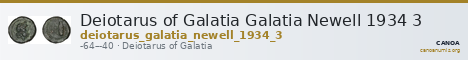 Deiotarus of Galatia Galatia Newell 1934 3 — CANOA