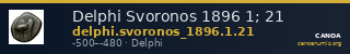 Delphi Svoronos 1896 1; 21 — CANOA