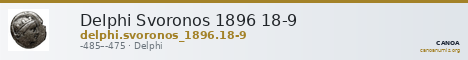 Delphi Svoronos 1896 18-9 — CANOA