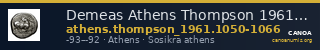 Demeas Athens Thompson 1961 1050-1066 — CANOA