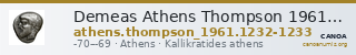 Demeas Athens Thompson 1961 1232-1233 — CANOA