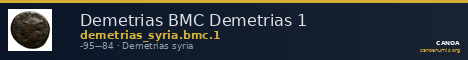 Demetrias BMC Demetrias 1 — CANOA