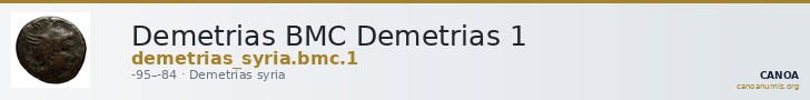 Demetrias BMC Demetrias 1 — CANOA