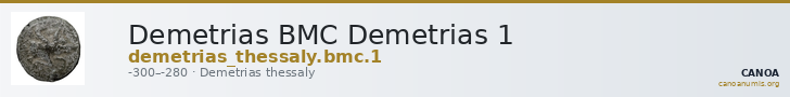Demetrias BMC Demetrias 1 — CANOA