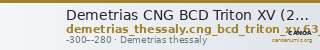 Demetrias CNG BCD Triton XV (2012) 63.1 — CANOA