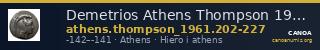 Demetrios Athens Thompson 1961 202-227 — CANOA