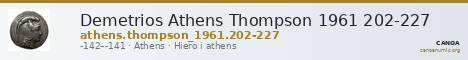 Demetrios Athens Thompson 1961 202-227 — CANOA