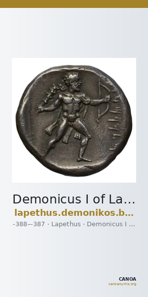 Demonicus I of Lapethus Lapethus BMC Citium 74 — CANOA