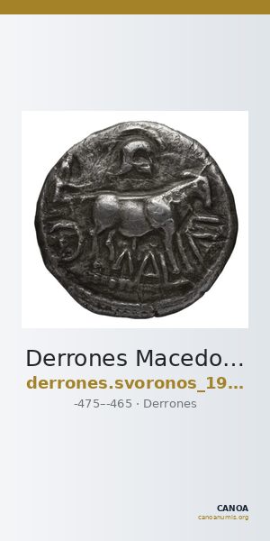 Derrones Macedon Svoronos 1919 7-17 — CANOA