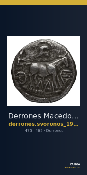 Derrones Macedon Svoronos 1919 7-17 — CANOA