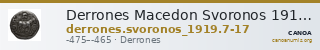 Derrones Macedon Svoronos 1919 7-17 — CANOA