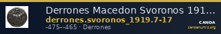 Derrones Macedon Svoronos 1919 7-17 — CANOA