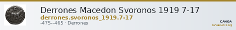 Derrones Macedon Svoronos 1919 7-17 — CANOA