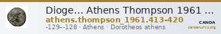 Dioge… Athens Thompson 1961 413-420 — CANOA