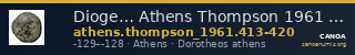 Dioge… Athens Thompson 1961 413-420 — CANOA