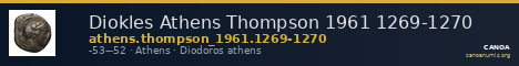 Diokles Athens Thompson 1961 1269-1270 — CANOA
