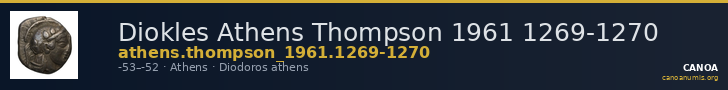 Diokles Athens Thompson 1961 1269-1270 — CANOA