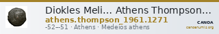Diokles Meli… Athens Thompson 1961 1271 — CANOA