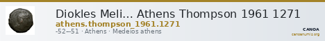 Diokles Meli… Athens Thompson 1961 1271 — CANOA