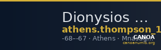Dionysios Athens Thompson 1961 1236 — CANOA