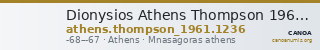 Dionysios Athens Thompson 1961 1236 — CANOA