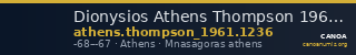 Dionysios Athens Thompson 1961 1236 — CANOA