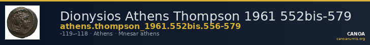 Dionysios Athens Thompson 1961 552bis-579 — CANOA