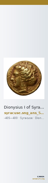 Dionysius I of Syracuse Syracuse SNG ANS 319-339 — CANOA