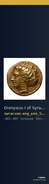 Dionysius I of Syracuse Syracuse SNG ANS 319-339 — CANOA