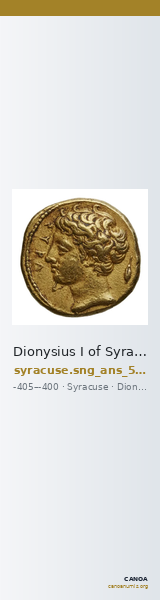 Dionysius I of Syracuse Syracuse SNG ANS 340-341 — CANOA