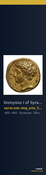Dionysius I of Syracuse Syracuse SNG ANS 340-341 — CANOA