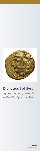 Dionysius I of Syracuse Syracuse SNG ANS 350-356 — CANOA