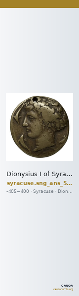 Dionysius I of Syracuse Syracuse SNG ANS 357-360 — CANOA
