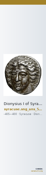 Dionysius I of Syracuse Syracuse SNG ANS 361-375 — CANOA