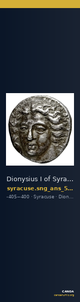 Dionysius I of Syracuse Syracuse SNG ANS 361-375 — CANOA