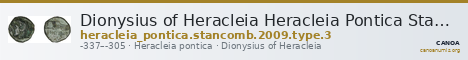Dionysius of Heracleia Heracleia Pontica Stancomb 2009 Type 3 — CANOA