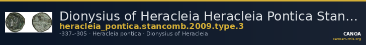 Dionysius of Heracleia Heracleia Pontica Stancomb 2009 Type 3 — CANOA