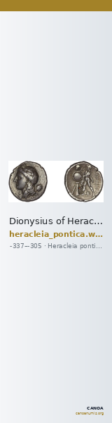 Dionysius of Heracleia Heracleia Pontica Waddington 1908 38-40 — CANOA