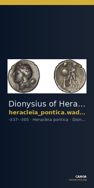 Dionysius of Heracleia Heracleia Pontica Waddington 1908 38-40 — CANOA
