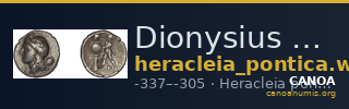 Dionysius of Heracleia Heracleia Pontica Waddington 1908 38-40 — CANOA