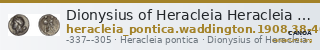 Dionysius of Heracleia Heracleia Pontica Waddington 1908 38-40 — CANOA
